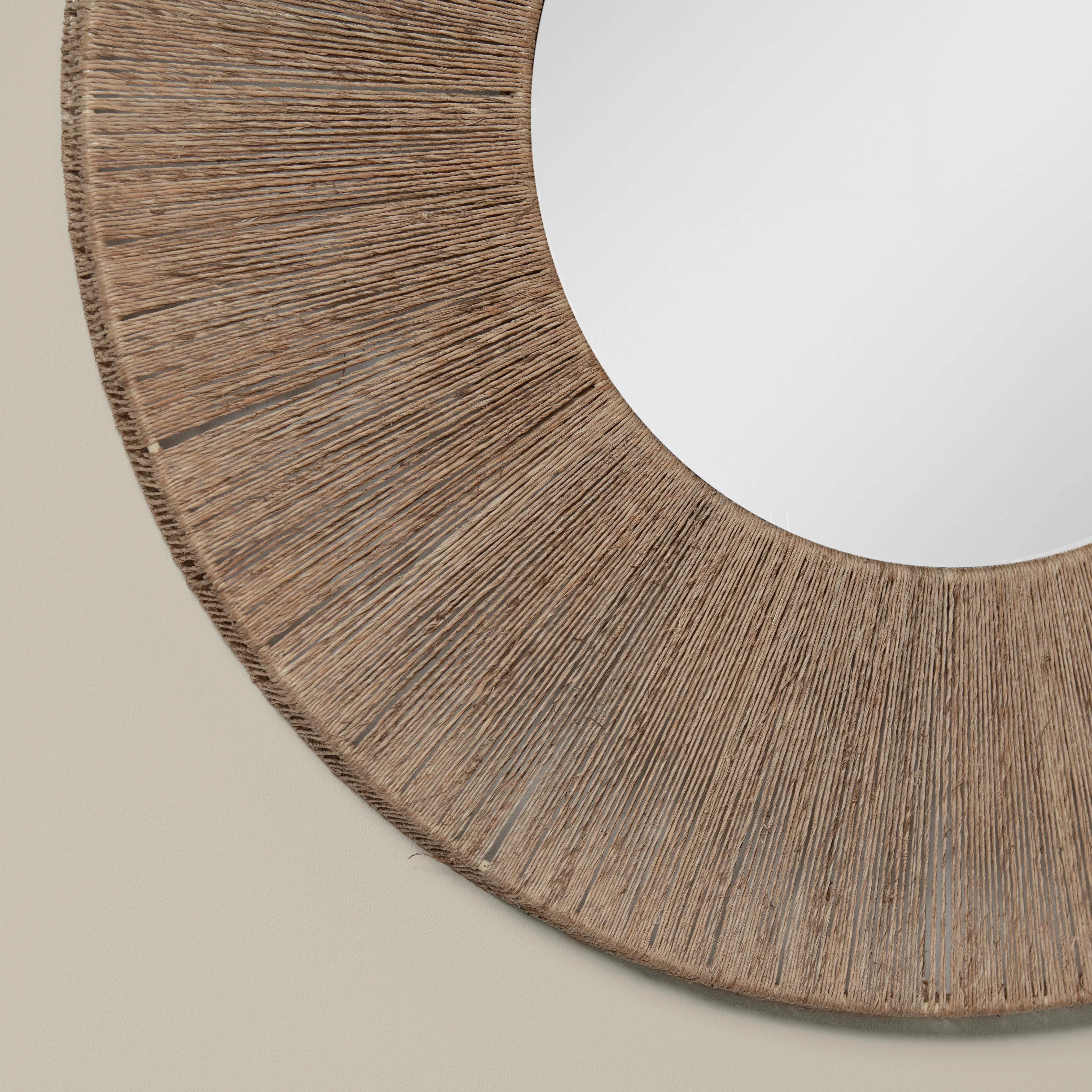 Highball Jute Round Mirror - Image 3