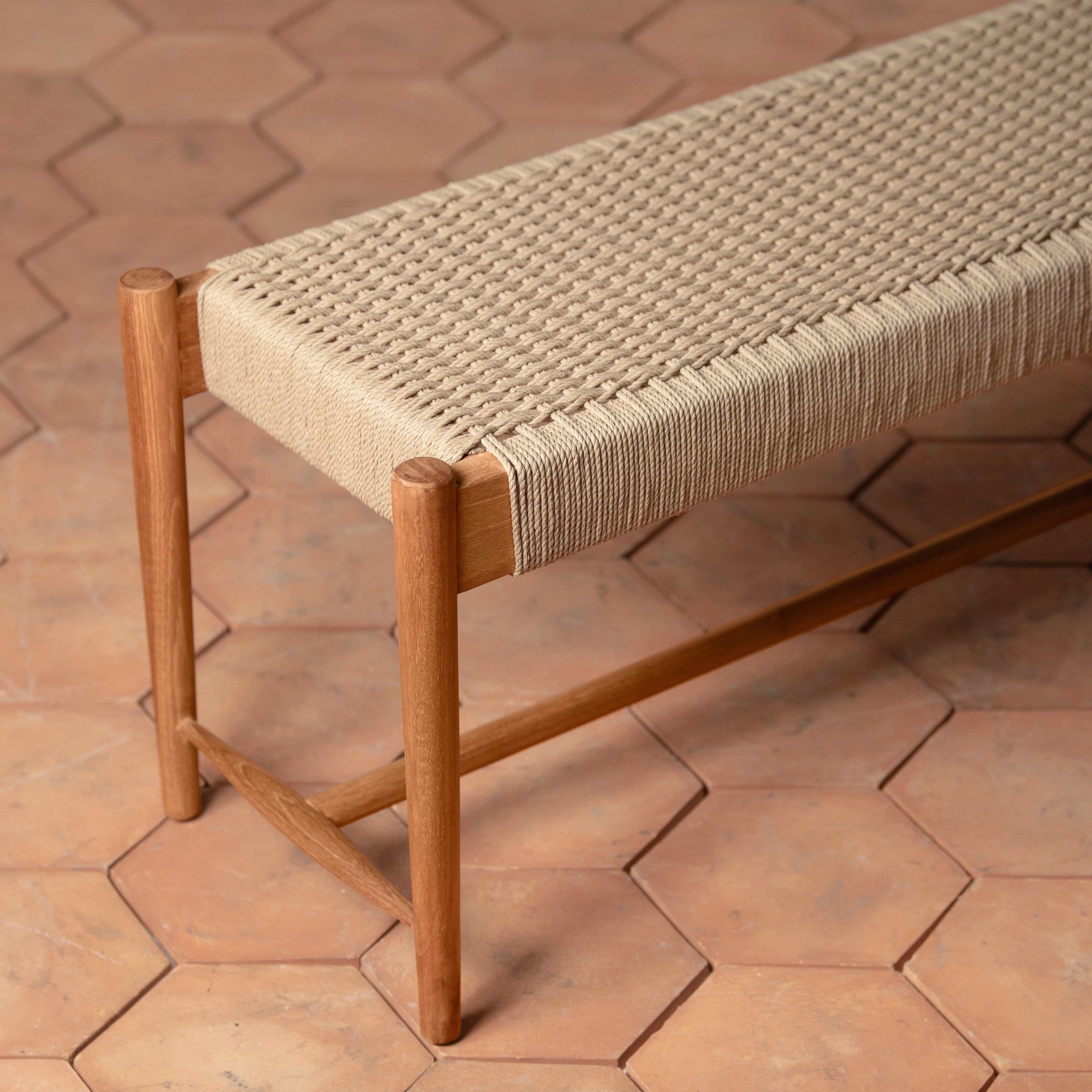 Ingrid Woven Bench - Image 4