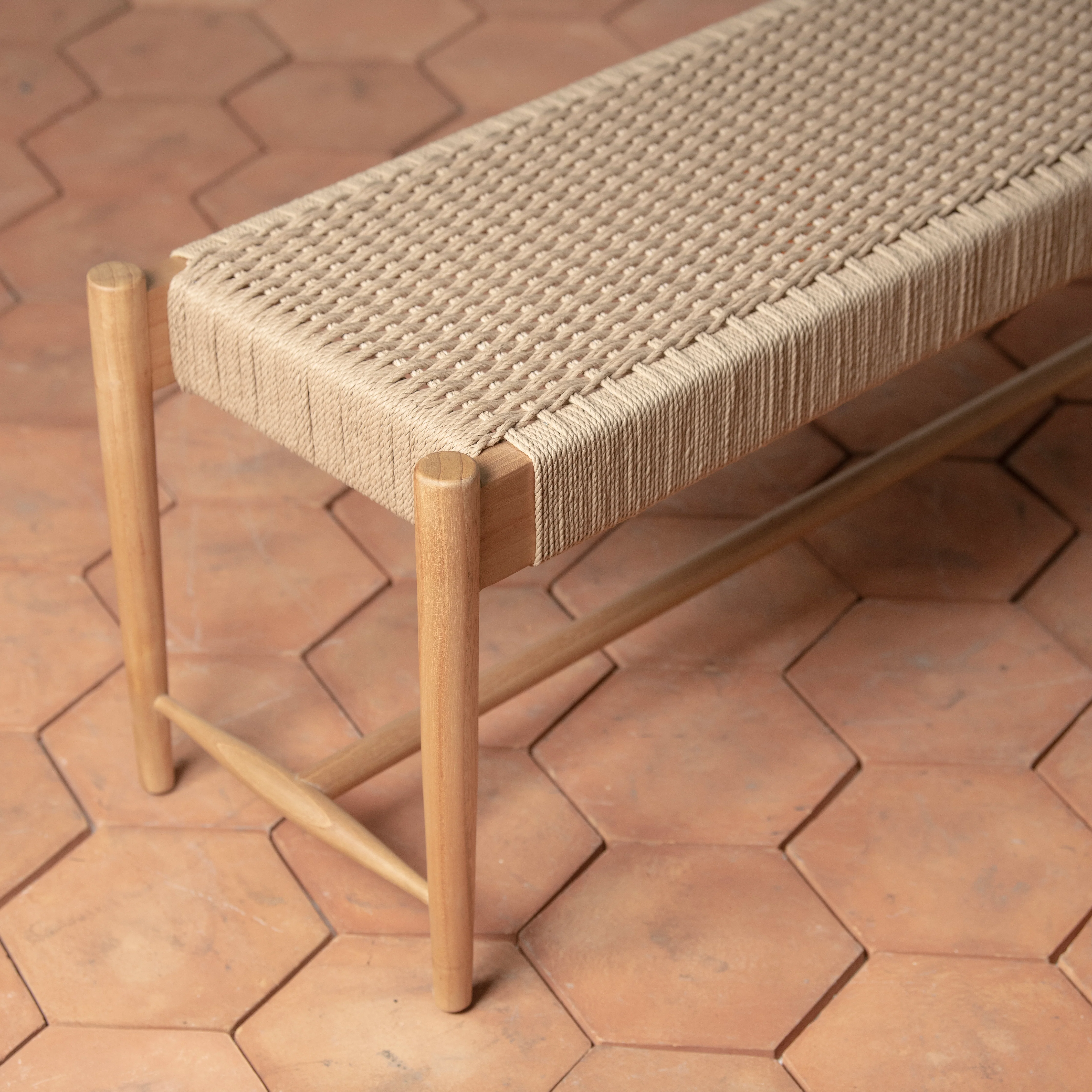 Ingrid Woven Bench - Image 9